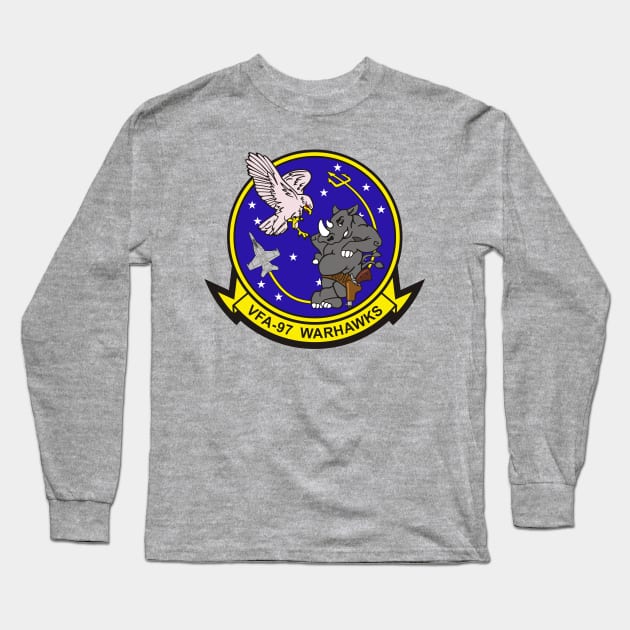 F/A18 Rhino - VFA97 Warhawks Long Sleeve T-Shirt by MBK